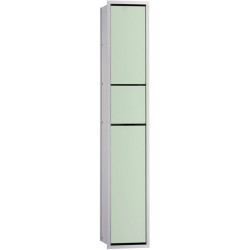 Module de toilettes invités Emco ASIS 150 encastré 964mm aluminium/blanc optique