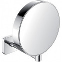 Miroir de rasage et de maquillage rond chromé