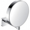 Miroir de rasage et de maquillage rond chromé