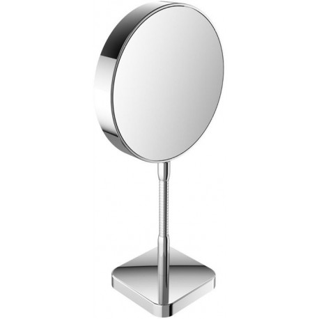 Miroir de rasage et de maquillage rond. chromé