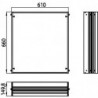 Cadre d'installation ASIS prestige pour armoire encastrée éclairée 610x660mm