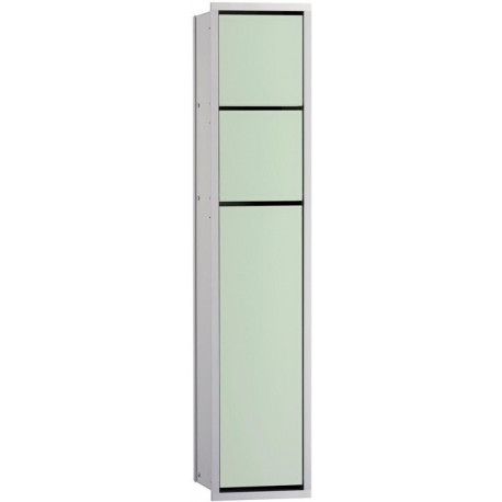 Armoire Module WC ASIS 150 à encastrer, 809 mm chromé/optiwhite