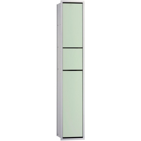 Module armoire WC ASIS 150 encastré 964mm chromé/blanc optique