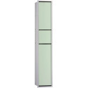 Module armoire WC ASIS 150 encastré 964mm chromé/noir