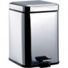Système de poubelle 2 modèle sur pied, avec couvercle, carré, 5 l inox EMCO