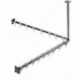 Ensemble rideau de douche SYSTEM 2 800mm chromé
