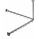 Ensemble rideau de douche SYSTEM 2 800mm chromé