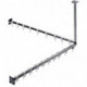 Ensemble rideau de douche SYSTEM 2 900mm chromé