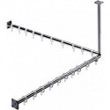 Ensemble rideau de douche System 2 1000 mm chrome EMCO