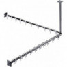 Ensemble rideau de douche System 2 1000 mm chrome EMCO