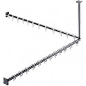 Ensemble rideau de douche System 2 1200 mm chrome EMCO