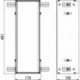 Cadre d'installation ASIS 150 pour UP-Modul avec 495mm Hauteur