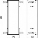 Cadre d'installation ASIS 150 pour UP-Modul avec 495mm Hauteur
