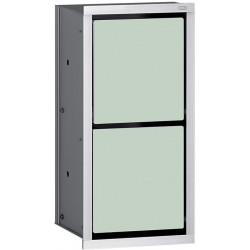 Module armoire WC rouleau ASIS 150 encastré 344mm chromé/blanc optique