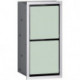 Module armoire WC rouleau ASIS 150 encastré 344mm chromé/noir