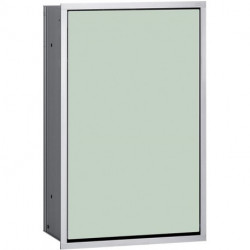 Module collecteur de déchets ASIS 300 encastré 495mm aluminium/noir