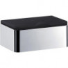 Porte-mouchoirs système 2 chrome / noir EMCO