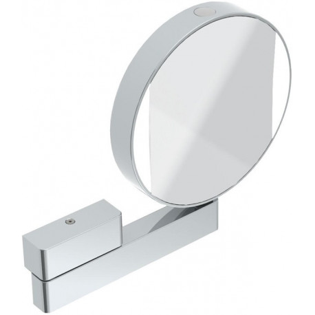 Miroir LED et miroir grossissant 109506017 chrome grossissement : 3+7 fois, connexion directe,