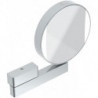 Miroir LED et miroir grossissant 109506017 chrome grossissement : 3+7 fois, connexion directe,