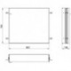 Cadre d'installation ASIS prime pour armoire encastrée éclairée 822x722mm
