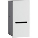 Module armoire papier toilette 2.0. droite UP. 346mm. sans cadre EB. alu/blanc optique