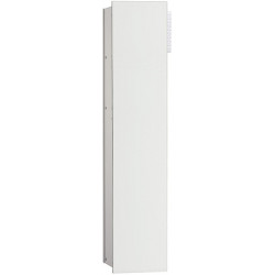Module armoire WC 2.0.1-portes. gauche UP. 811mm.sans cadre EB.alu/blanc optique