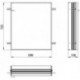 Cadre d'installation ASIS prime 2 pour armoire encastrée éclairée 599x722mm