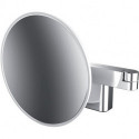 Miroir de rasage et cosmétique à LED 2-bras. 5-fois rond. D: 209 mm