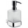 Distributeur de savon 052113301 loft verre noir satiné, pompe plastique EMCO