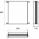 Armoire de toilette éclairée par LED asis pour 939708013. 595 x 695mm