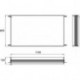 Armoire de toilette éclairée par LED asis pour 93970X016. 1195 x 695mm