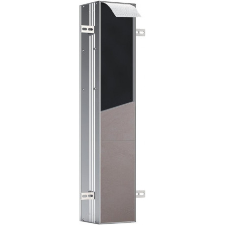 Module armoire WC ASIS plus UP 803x154mm Butée de porte droite Aluminium
