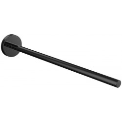 Porte-serviettes ROet 300 mm noir rigide, 1 bras EMCO