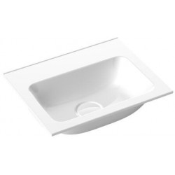 Lavabo invité Emco ASIS 400x320mm. blanc sans Trou du robinet