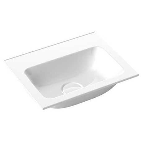 Lavabo invité Emco ASIS 400x320mm. blanc avec 1 Trou du robinet
