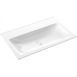 Lavabo invité Emco ASIS 811x522mm. blanc sans Trou du robinet