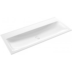 Lavabo invité Emco ASIS 1211x522mm. blanc avec 2 Trous du robinet