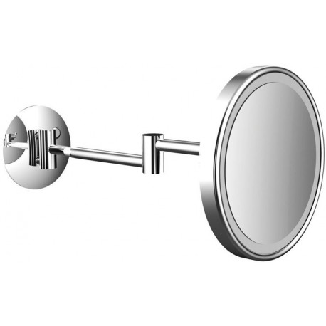 Miroir de rasage et cosmétique à LED PURE LED rond. 2-bras. 3-fois Touchsensor chromé