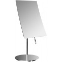 Miroir sur pied PURE carré. 132x148mm. 3-fois randlos chromé