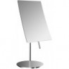 Miroir sur pied PURE carré. 132x148mm. 3-fois randlos chromé