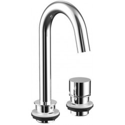 mitigeur lavabo 2 trous pour lavabo invité 450 mm chrome EMCO
