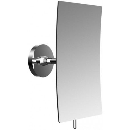 Miroir mural PURE carré, 1 bras, 3 fois chromé EMCO