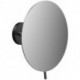 Miroir mural PURE rond. 1-bras. 3-fois noir