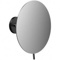 Miroir mural PURE rond. 1-bras. 3-fois noir