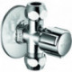 Robinet d'équerre COMFORT 1/2 pouce chrome avec 2 sorties 3/8 pouce SCHELL