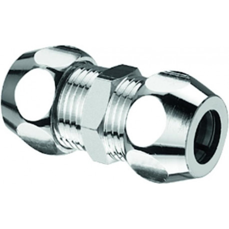 Double raccord droit 3/8Zx3/8Zx10mm