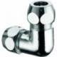 Raccord coudé double vis avec 2 raccords vissés à compression, chrome 3/8inch x 10 mm SCHELL