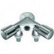 SCHELL Robinet de service double COMFORTavec (RV)