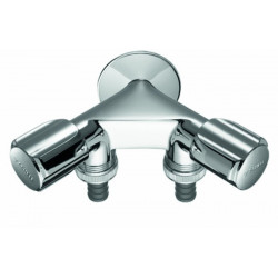 SCHELL Robinet de service double COMFORTavec (RV)