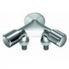 SCHELL Robinet de service double COMFORTavec (RV)